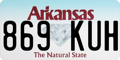 AR license plate 869KUH
