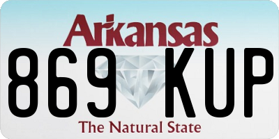 AR license plate 869KUP