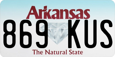 AR license plate 869KUS