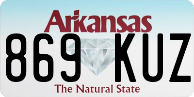 AR license plate 869KUZ