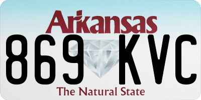 AR license plate 869KVC