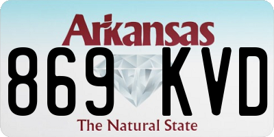 AR license plate 869KVD