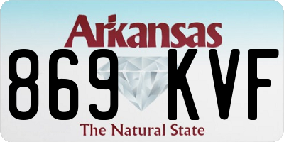 AR license plate 869KVF