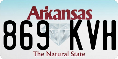 AR license plate 869KVH