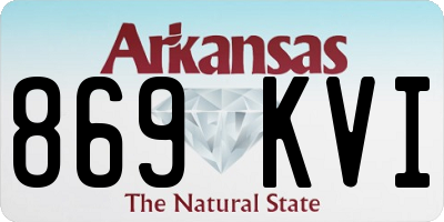 AR license plate 869KVI
