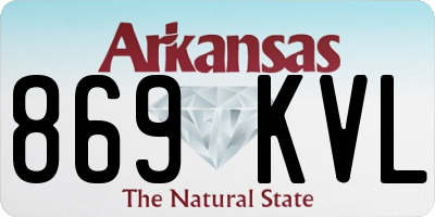 AR license plate 869KVL