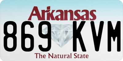 AR license plate 869KVM
