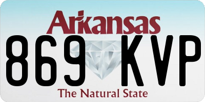 AR license plate 869KVP
