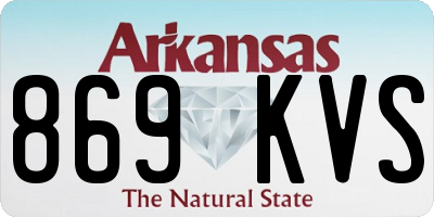 AR license plate 869KVS