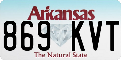 AR license plate 869KVT