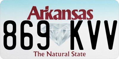 AR license plate 869KVV