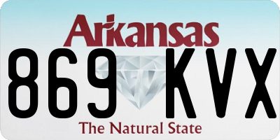 AR license plate 869KVX