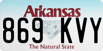 AR license plate 869KVY