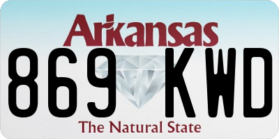 AR license plate 869KWD