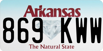 AR license plate 869KWW
