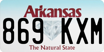 AR license plate 869KXM