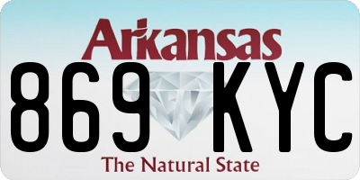 AR license plate 869KYC
