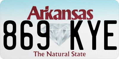 AR license plate 869KYE
