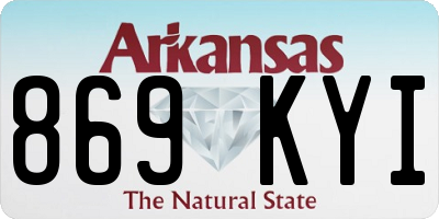 AR license plate 869KYI