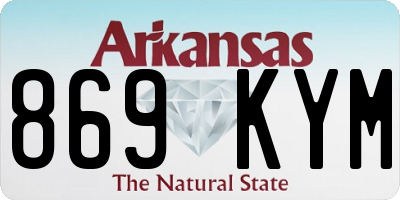 AR license plate 869KYM
