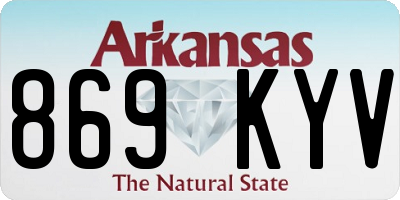 AR license plate 869KYV
