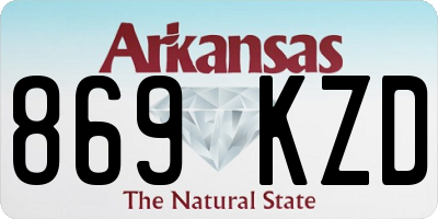 AR license plate 869KZD