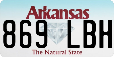 AR license plate 869LBH