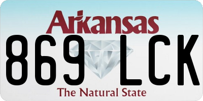 AR license plate 869LCK