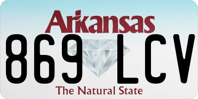 AR license plate 869LCV