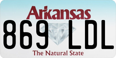 AR license plate 869LDL