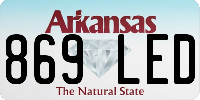 AR license plate 869LED