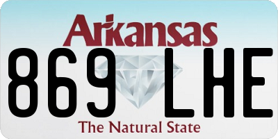 AR license plate 869LHE