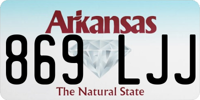 AR license plate 869LJJ