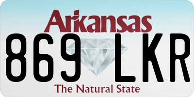 AR license plate 869LKR