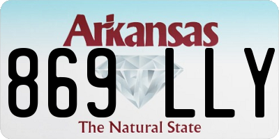 AR license plate 869LLY