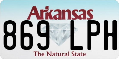 AR license plate 869LPH
