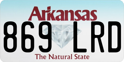 AR license plate 869LRD