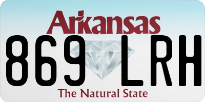 AR license plate 869LRH
