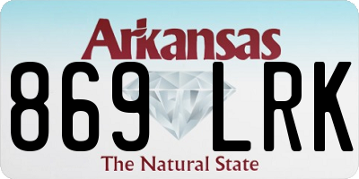 AR license plate 869LRK