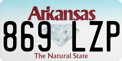 AR license plate 869LZP