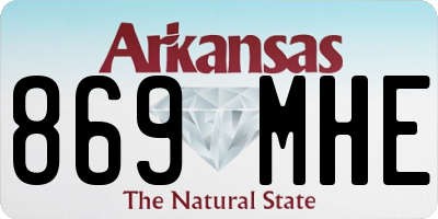 AR license plate 869MHE