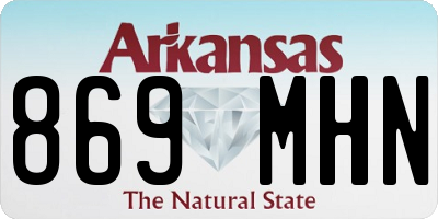 AR license plate 869MHN