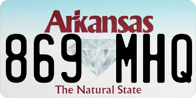 AR license plate 869MHQ