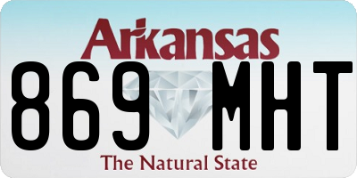 AR license plate 869MHT