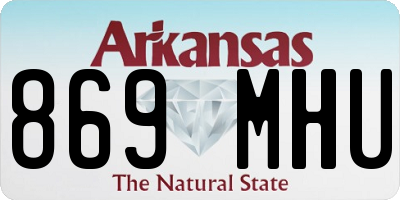 AR license plate 869MHU