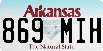 AR license plate 869MIH