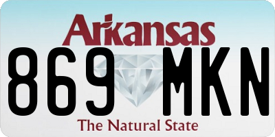 AR license plate 869MKN