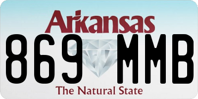 AR license plate 869MMB