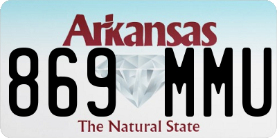 AR license plate 869MMU