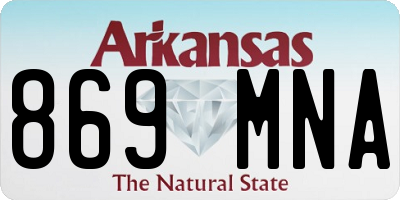 AR license plate 869MNA